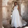 Spitze sexy Rückenless Hochzeitskleid CSP Ärmel Top Vestido Novia Plus Size Prinzessin Brautkleider Sweep Zugrobe de Mariage 2024 yd es