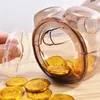 Childrens Piggy Bank Candy Change Transparent Plastic Creative Cartoon Money Boxes Home Decor 240306