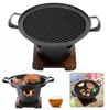 Creatieve Japanse stijl één persoon kookoven thuis houten frame alcoholkachel cadeau mini barbecue oven grill Koreaanse Bbq 2107241060473