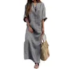 Basic Casual Jurken Kaftan Marokkaanse Jurken Midden-Oosten Abaya Moslim Arabisch Islamitisch Dubai Indonesië Jurk Elegant Gestreept Gewaad Dhpyc