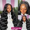 Transparent 13x6 Lace Front Human Hair Wigs For Women 13x4 Body Wave HD Frontal Wig Remy Pre Plucked Glueless