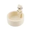 Candle Holders Kitten Holder Gypsum Mold DIY Handmade Cute Cartoon Its Decoration Home Scented Warming Pa R5V8