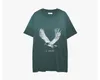 Eagle Designer AB Women T-shirts Classic Bings Vintage Print färgad Stirt Fried Green Kort ärm T-shirt Bomull Tees Tops Hög kvalitet