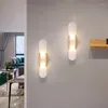 Wall Lamp Melange Elongated Sconce Postmodern Creative Natural Marble Light Hardware Parlor Bedroom Bedside Indoor Gold