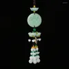 Keychains Car Pendant Out Of The And Into Safe Chinese Style High-end Jade Interior Pixiu Rearview Mirror Decoration Acces