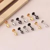 Stud Earrings Alisouy 2024 1 Pair Men's Simple Ear Plug Stainless Steel Round Trendy Jewelry For Men Women Fashion Type