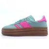 Designer Casual Chaussures Rose Glow Pulse Mint Core Noir Blanc Solaire Presque Jaune Hommes Femmes Sports Snakers Tainers Taille 36-45