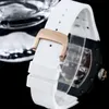 Orologio da uomo 2024 RM47 Tourbillon Movimento integrato orologi di design con cinturino in caucciù a specchio in vetro zaffiro