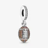 100 ٪ 925 Sterling Silver American Football Sharms تتناسب مع سوار السحر الأوروبي الأصلي أزياء النساء