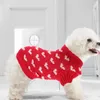 Vêtements pour chiens Pull Vêtements chauds Costume confortable Pet Ménage Extérieur Acrylique Hiver Adorable Tenues respirantes