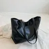 Borse a vita Foufurieux Borse in pelle PU da donna Moda Borsa a tracolla di grande capacità Borsa a tracolla con doppia tracolla di design retrò Donna Shopper Sac