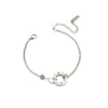 Kajia – Bracelet en acier et titane plaqué or 18 carats, Double chaîne en diamant, version haute, pour femmes