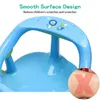 Baby Bath Seat Portable Safety Anti Slip Born duschstol med ryggstöd Sugkoppar Baby Care Bathing Seat Tvättleksaker 240228