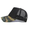 Ball Caps Fashion Mesh Summer Sun Hat For Men Women Adjustable Baseball Cap Trucker Hats Camo Camouflage