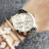 Foss Free shipping 2024 Brand Watch Women Girl 3 Dials Style Metal Steel Band Quartz Wrist Watches FO 05