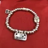 Nouveau bracelet authentique en caoutchouc chance bracelets d'amitié UNO DE 50 bijoux plaqués convient au cadeau de style européen pour femmes hommes PUL1286MTL261U