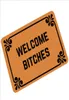 Cammitever Villain Welcome BTCHES CARPETS HALLWAYユーモアゴム収入ドアパッド面白いカーペットパッド360Gマット