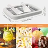 Ice Cream Maker Pan with 2 Scrapers Plate Multifunctional Durable Cold Sweet Fried Food for DIY Yogurt 240307