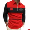 Vêtements de moto Forma 1 T-shirt de course Nouveau F1 Red Team Driver Chemises Racer Fans Casual Summer Jersey à manches longues Drop Livraison Auto Dhyec