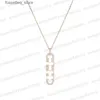 Pendentif Colliers Populaire Classique Messik Collier Unique Trois Diamant Coulissant Asymétrique Pour Femmes Designer Bijoux De Luxe RS Mariage