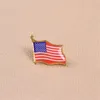 Creative the United States Flag Lapel Pins Small Emamel USA Amerikaner som vinkar flaggmärke för män Tie hatt ryggsäck stift jacka283b