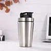 Stainless Steel Shaker Bottle Whey Protein Powder Mixing Bottles Sport Water Drinking Cup Vacuum Mixer Outdoor Drinkware 240306