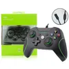 Wired Game Controllers Dual Motor Vibration Gamepad Joysticks Compatible med Xbox Series X/S/Xbox One/Xbox One S/One X/PC med Retail Packaging DHL/UPS