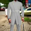 Mäns kostymer blazrar Vit lyx för män Slim Fit Prom Party Wedding Groomsmen Groom Suit Tuxedo 2st Fashion Cräkt Homme Blazer Pants 834