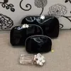 Women snowflake PU makeup case 3pcs set vanity cosmetic case fashion makeup organizer bag toiletry clutch pouch boutique251I