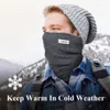 Zimowe mężczyźni kobiety na zewnątrz wiatrowoodporne ciepłe szalik rurki moda miękka wełniana szyja gaiter narciarstwo snowboard pół maski bandana 240226