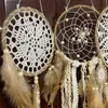 ノベルティアイテム5pcs/set dreamcatcher feathers手作りのドリームキャッチャーホームリビングルームベッドルーム壁吊り下げ装飾（光と木のスティックなし）T240309