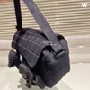 24ss bolso de diseñador para mujer bolso cruzado bolso de mezclilla bolsas de lona de gran capacidad bolsas de fitness deportivas vintage a cuadros hombres bolso de viaje cruzado