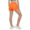 Capris Women's Summer High midja löpande shorts 2,5 "Snabbt torr sport Gym Athletic Shorts med liner blixtlåsfickor vandring svettbyxor