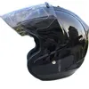 Мотоциклетные шлемы Реактивный скутер Половинчатый шлем Мотоцикл Capacete Casco SZ-Ram4 Черный цвет 3/4 Открытый летний