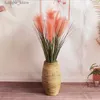 Vases 30-40cm Height Indonesian Rattan Vase Handmade Weaving Cane Ins Style Floor Vase Window Decoration Living Room Furnishings L240309