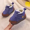 Infant Kleinkind Stiefel Winter Baby Mädchen Jungen Schnee Stiefel Warme Plüsch Outdoor Weichen Boden Nicht-Slip Kinder Stiefel Kinder Schuhe 240223