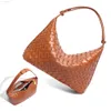 Women Vegan Fashion Woven Leather Handbag Top-handle Shoulder Underarm Bag