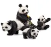 Simulering Little Panda Action Figures PVC Livselike Education Children Barn Wild Animal Toy Gift Söta Toys5555889