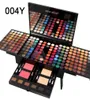 Ny Miss Rose Professional Makeup 180 färger Matte Shimmer Palette Powder Blush Eyebrow Contouring Beauty Kit Box WSH992795466