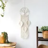 Nyhetsartiklar MacRame Dream Catcher Stor vägg hängande heminredning Dreamcatcher Cotton Rep Tassel Woven Bohemian Wall Hanging Room Decoration T240309