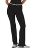 Pantaloni da donna Leggings svasati per le donne Bell Bottom Yoga a vita alta controllo della pancia allenamento bootcut