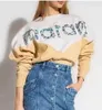 24ss Isabels Marant New Designer Cotton Sweatshirt Slim Classic Hot Letter Print Women Casual Versatile Long Sleeved Loose Pullover Hoodie Sweater Trendy Tops