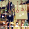 Muurstickers 1 STKS Kerst Kerstman Venster DIY Leuke PVC Decal Jaar Party Winkel Home Decor 09