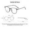 Sonnenbrillenrahmen Mode Retro Runde Ultraleicht Gummi Titan Quadrat Brillen Optische Brillen Rahmen Myopie Hyperopie Männer