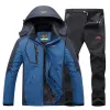 Suits Ski Suit Men Outdoor Sports Men's Suit Handsome Windproof Waterproof Warm Winter Ski Suit