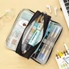 Kawaii Pencil Bag Large Capacity Organizer Pen Case Pouch Box Korean Girls Back To School Supplies Cute Accessories Stationery 240306