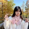 Gilet da uomo Sciarpa invernale in peluche stile coreano per le donne Studenti Sciarpe incrociate in pelliccia sintetica calda autunnale Protezione morbida per il collo delle ragazze carine
