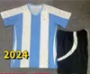 2025 Argentina 3 stelle maglie da calcio commemorative 24 25 tifosi versione MESSIS MAC ALLISTER DYBALA DI MARIA MARTINEZ DE PAUL MARADONA maglia da calcio per bambini kit