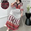 Vestido THHONE Vestido Longo Mulheres Roupas Indianas Boêmio Coreano Bordado Floral Algodão Linho Maxi Impressão Casual Vintage Vestidos Robe