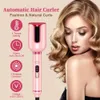 Auto Cabelo Curling Ferros Elétrico Automático Cerâmica 1 Polegada Curler Rotating Curls Ondas AntiTangle Waver Grande Slot 240305